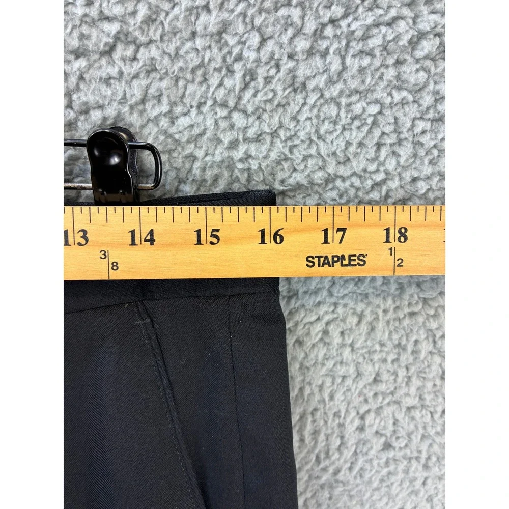 Banana Republic Flat Front Dress Pants Mens 32x30 Black Slacks Work Formal Suit